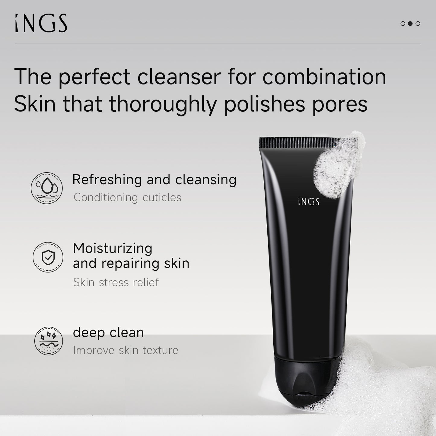 Anti Fatigue Soft Airy Overnight Foam Cleanser